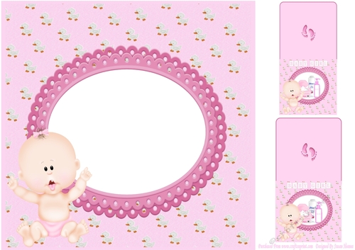 A Baby Girl Just For You 8x8 Insert, With Gift Tags