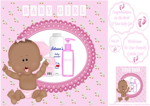 A Baby Girl Just For You 8x8 2