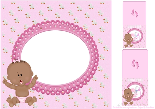 A Baby Girl Just For You 8x8 Insert, With Gift Tags 2