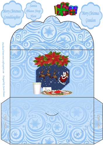 Santa Please Stop Here Money Wallet