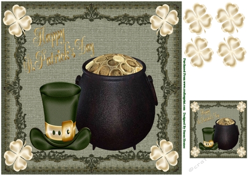 Happy St Patricks Day 8x8