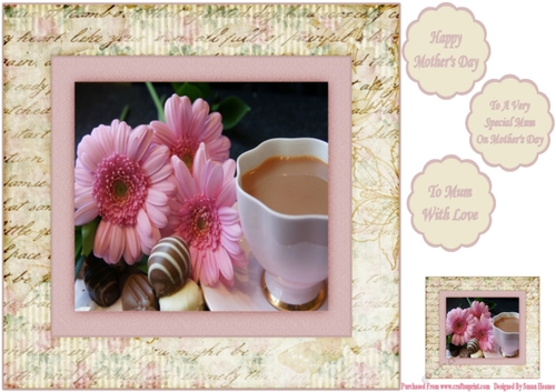 A Perfect Cup Of Tea On Mothers Day 8x8