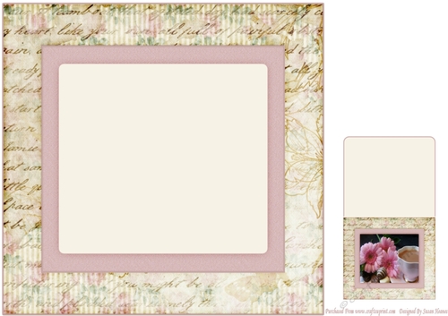 A Perfect Cup Of Tea On Mothers Day 8x8 Insert, With Gift Tag