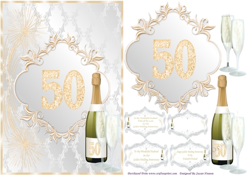 To My Wonderful Husband On Our Golden Wedding Anniversary
