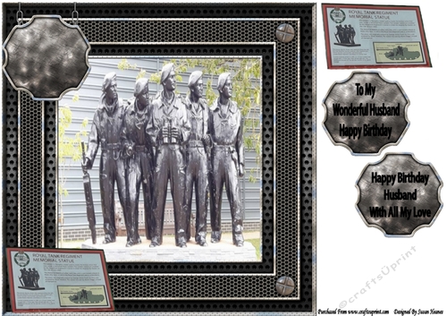 Royal Tank Regiment Memorial Statue   8x8