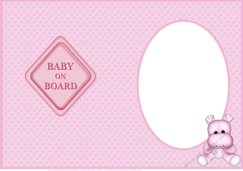 Welcome Sweet Little Baby Girl Insert