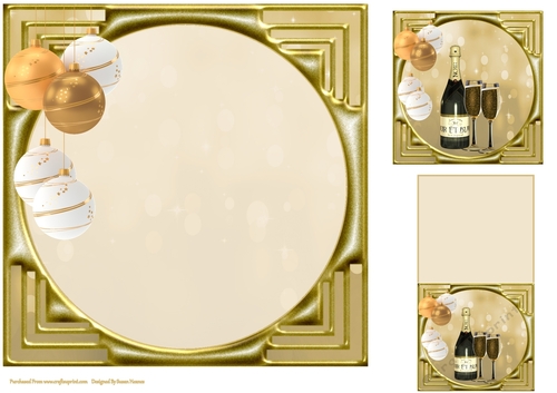 A Toast To You At Christmas Time Insert, With Gift Tag