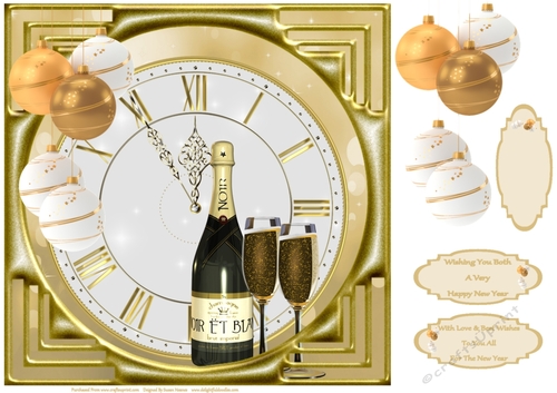 A New Years Toast Especially To You Topper
