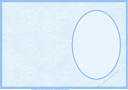 Shades Of Blue Swirls Insert