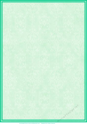 Shades Of Green Swirls Paper