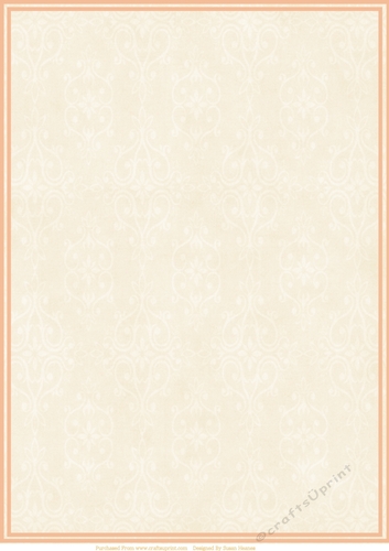 Shades Of Peach Swirls Paper