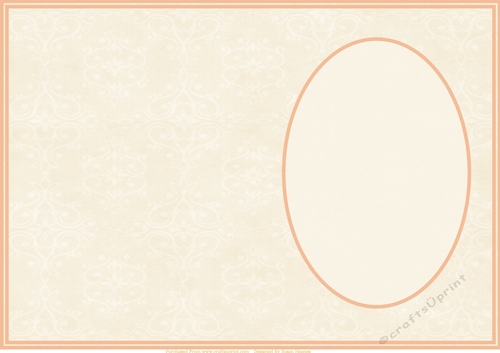 Shades Of Peach Swirls Insert