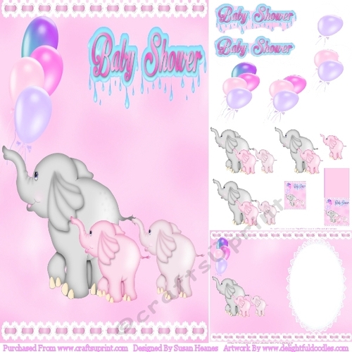Baby Shower Twins 2 - Mini Kit