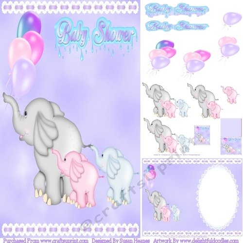 Baby Shower Twins 3 - Mini Kit