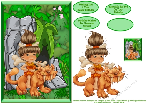 Cute Little Cave Girl