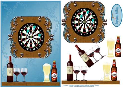 A Game Of Darts And Drinks With Friends