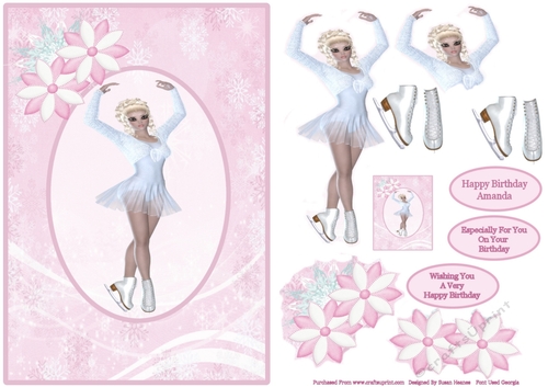 Graceful Ice Skater (Personalised)
