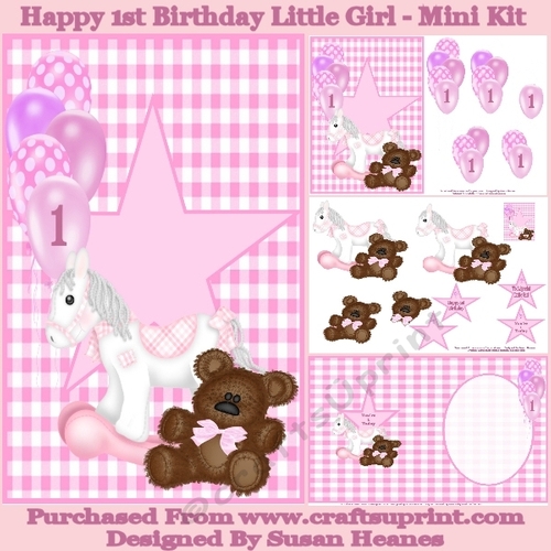 Happy Birthday Little Girl - Mini Kit