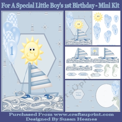 For A Special Little Boys 1st Birthday - Mini Kit