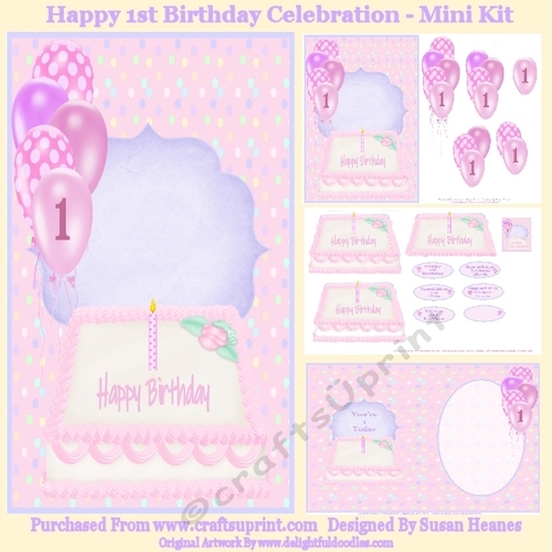 Happy 1st Birthday Celebration - Mini Kit