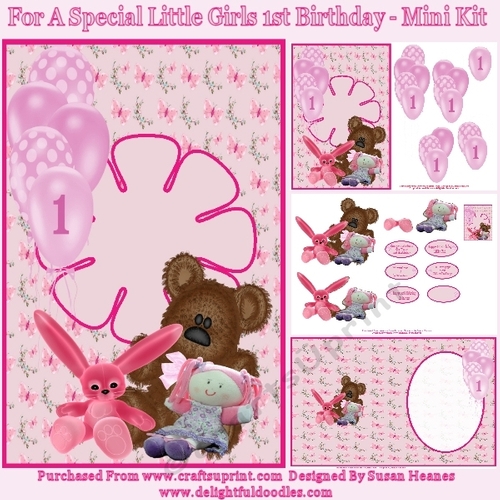 For A Special Little Girls 1st Birthday - Mini Kit