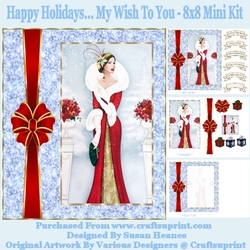 Happy Holidays...My Wish To You - 8x8 Mini Kit