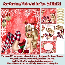 Sexy Christmas Wishes Just For You - 8x8 Mini Kit