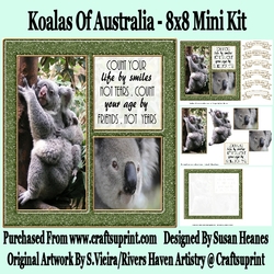 Koalas Of Australia - 8x8 Mini Kit