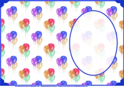 Birthday Balloons Insert