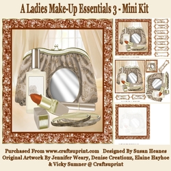 A Ladies Make-Up Essentials 3 - 8x8 Mini Kit