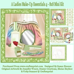 A Ladies Make-Up Essentials 4 - 8x8 Mini Kit