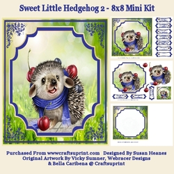 Sweet Little Hedgehog 2 - 8x8 Mini Kit