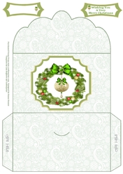 Beautiful Christmas Bauble Wreath - Money Wallet