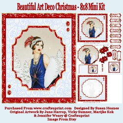 Beautiful Art Deco Christmas - 8x8 Mini Kit