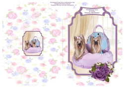 Sweet Little Doggies - Cut And Fold Card
