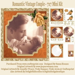 Romantic Vintage Couple - 7x7 Mini Kit