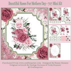 Beautiful Roses For Mothers Day - 7x7 Mini Kit