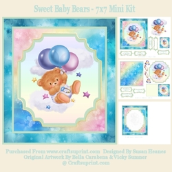 Sweet Baby Bears - 7x7 Mini Kit