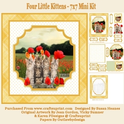 Four Little Kittens - 7x7 Mini Kit