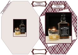 A Glass Of Whiskey - Cut And Fold Card
