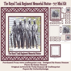 The Royal Tank Regiment Memorial Statue - 7x7 Mini Kit