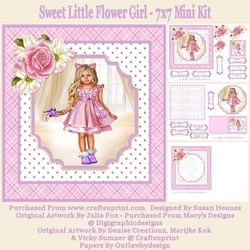 Sweet Little Flower Girl - 7x7 Mini Kit