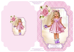 Sweet Little Flower Girl - Cut And Fold Card