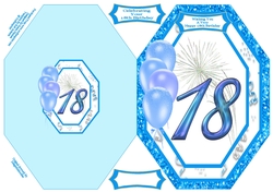 Wishing You A Happy 18th Birthday - Octagon Card