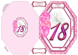 Wishing You A Happy 18th Birthday 2 - Octagon Card