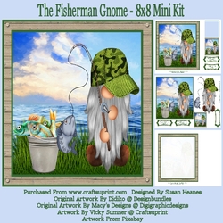 The Fisherman Gnome - 8x8 Mini Kit