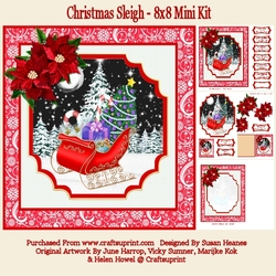 Christmas Sleigh - 8x8 Mini Kit