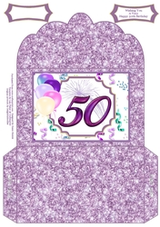 Happy 50th Birthday Wishes - Money Wallet