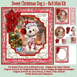 Sweet Christmas Dog 2 - 8x8 Mini Kit