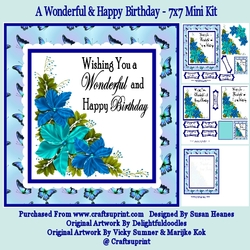 A Wonderful & Happy Birthday - 7x7 Mini Kit